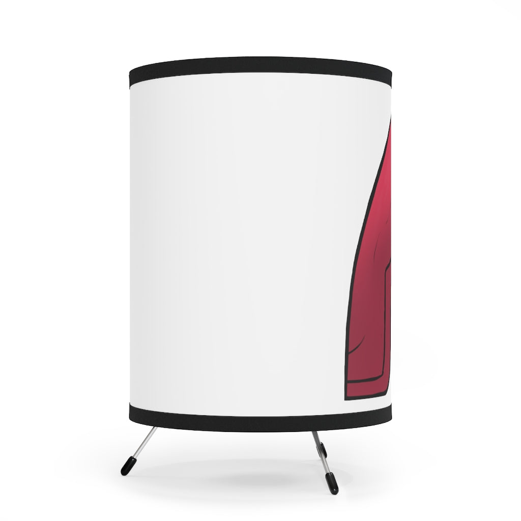 Rock Tripod Lamp featuring a galvanized steel base and a high-resolution printed shade, ideal for personalized home decor.