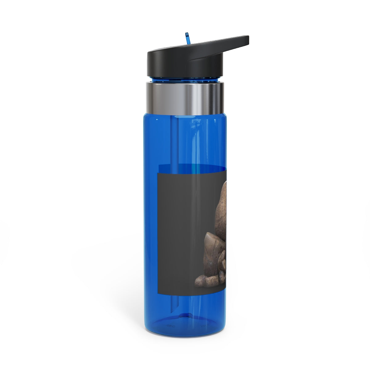 Rocks Kensington Tritan™ Sport Bottle in vibrant colors with a carabiner hook, showcasing its durable design and spill-resistant lid.