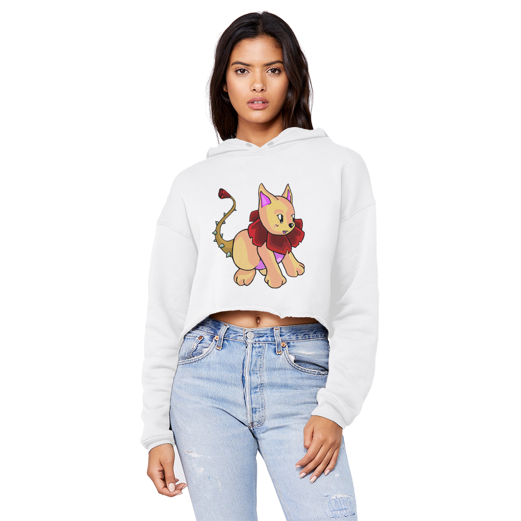 Rositty Unisex Cropped Raw Edge Boyfriend Hoodie in various colors with a raw edge hem and double fabric hood.