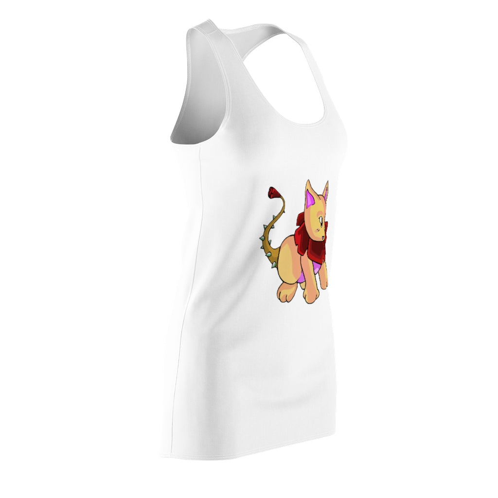 Rositty Women's Cut & Sew Racerback Dress showcasing a stylish and feminine design in high-quality polyester fabric.