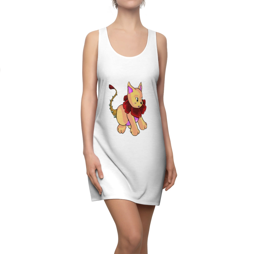 Rositty Women's Cut & Sew Racerback Dress showcasing a stylish and feminine design in high-quality polyester fabric.