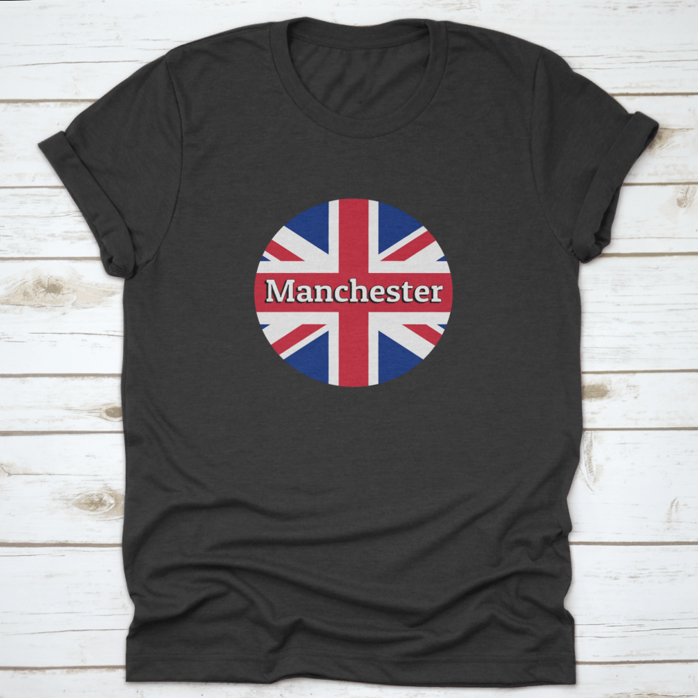 Round button icon featuring the National Flag of the United Kingdom, showcasing vibrant colors and a classic design.