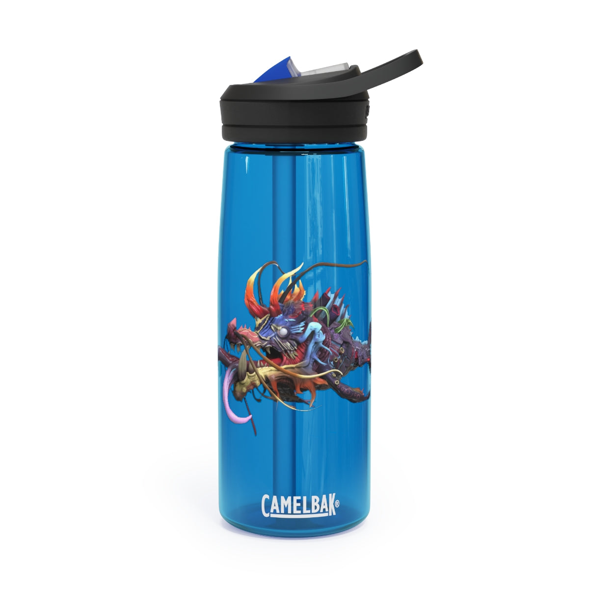 Ryuuk the Fish Dragon God CamelBak Eddy® Water Bottle in 20oz and 25oz sizes, featuring a unique design and robust Tritan™ material.