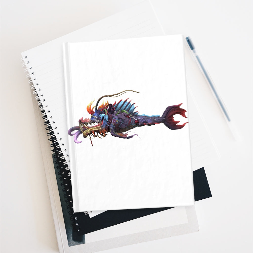 Ryuuk the Fish Dragon God Journal with ruled line pages and vibrant wraparound print.