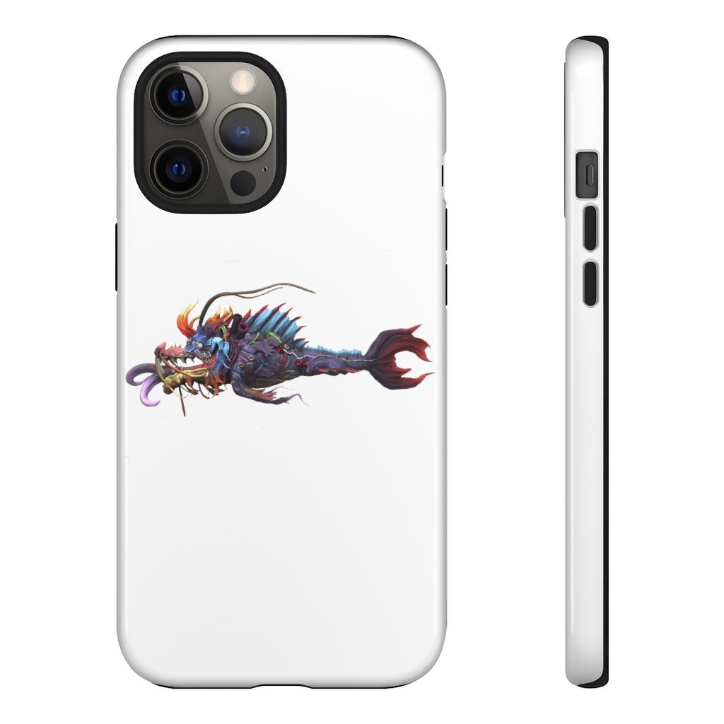 Ryuuk the Fish Dragon God Tough Case featuring a vibrant design with dual-layer protection for smartphones.