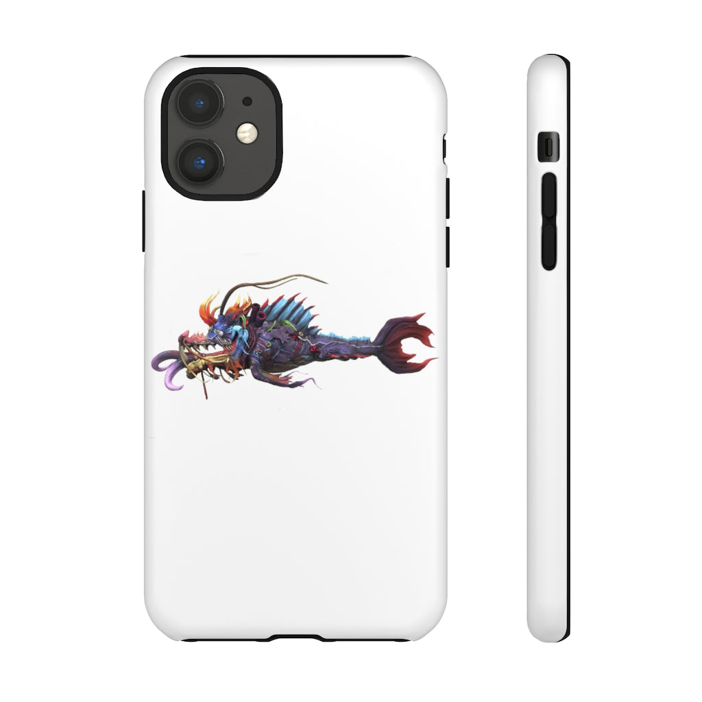 Ryuuk the Fish Dragon God Tough Case featuring a vibrant design with dual-layer protection for smartphones.