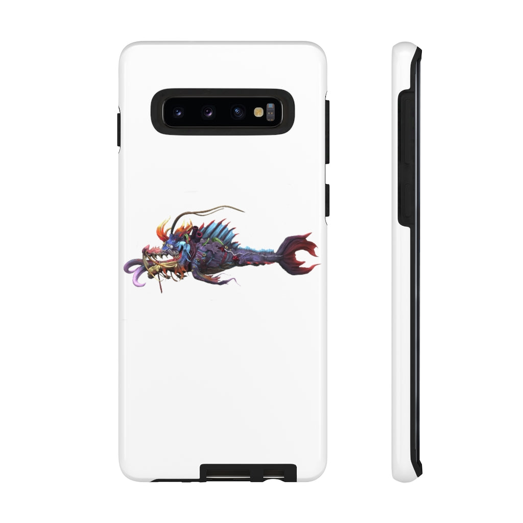 Ryuuk the Fish Dragon God Tough Case featuring a vibrant design with dual-layer protection for smartphones.