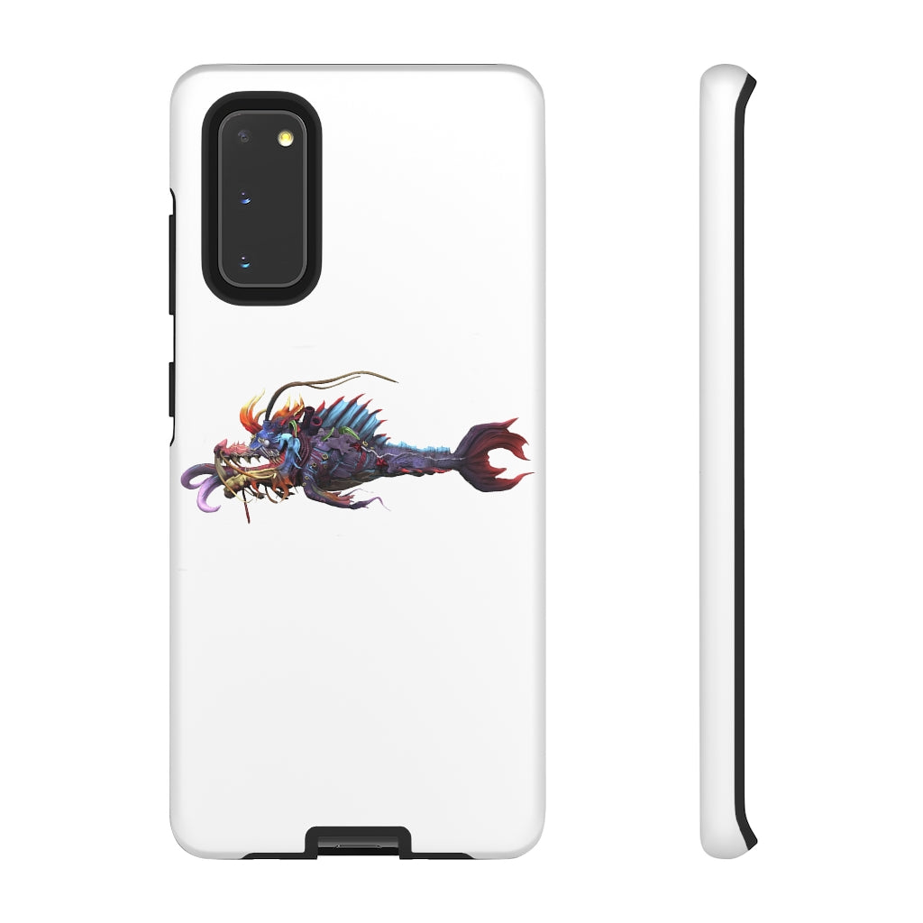 Ryuuk the Fish Dragon God Tough Case featuring a vibrant design with dual-layer protection for smartphones.