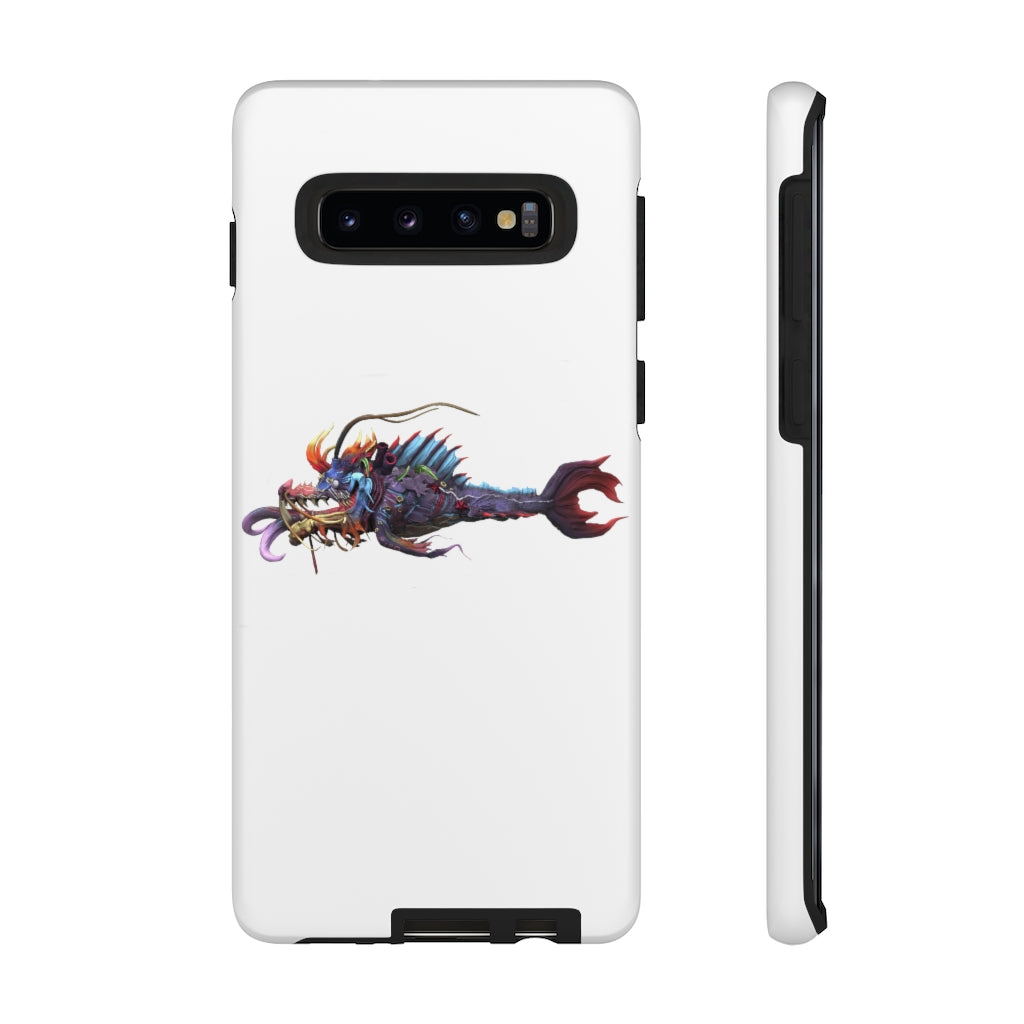 Ryuuk the Fish Dragon God Tough Case featuring a vibrant design with dual-layer protection for smartphones.