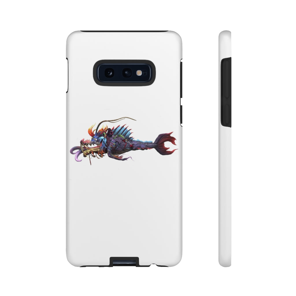 Ryuuk the Fish Dragon God Tough Case featuring a vibrant design with dual-layer protection for smartphones.