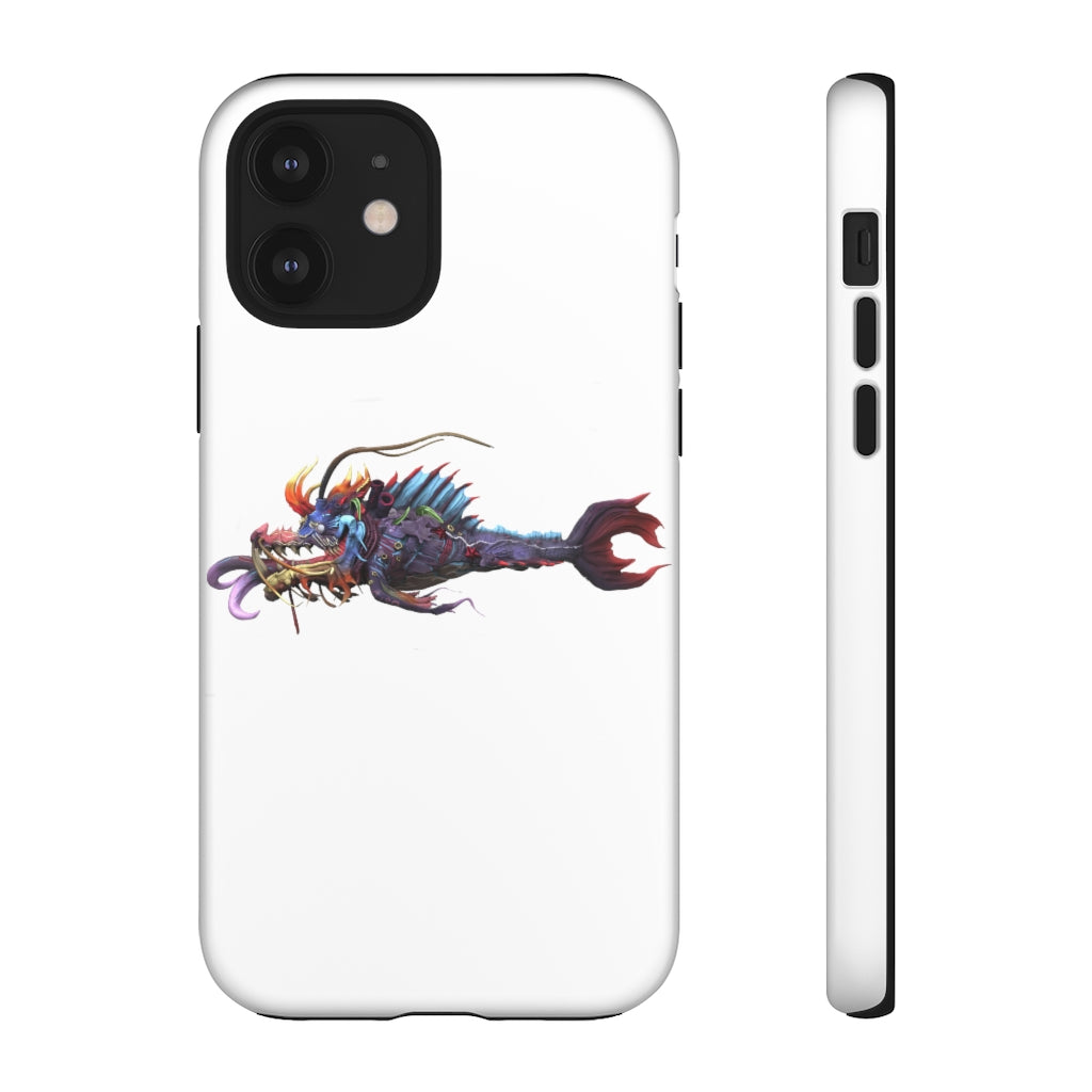 Ryuuk the Fish Dragon God Tough Case featuring a vibrant design with dual-layer protection for smartphones.