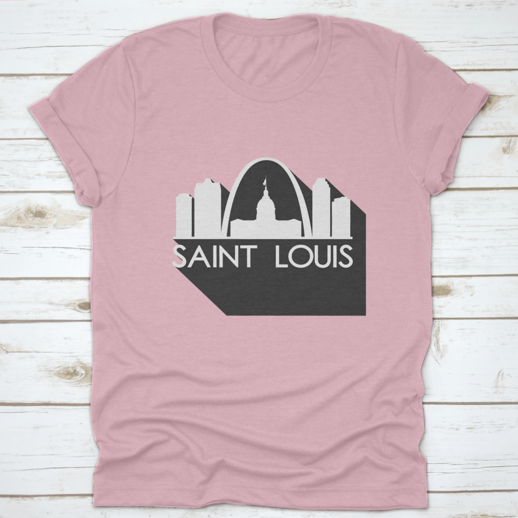 Saint Louis Flat Icon Skyline Silhouette Design showcasing the iconic city skyline in a stylish vector art format.