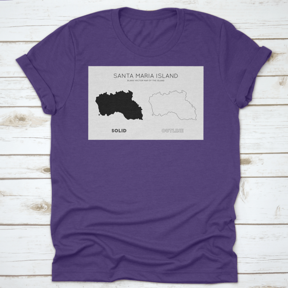 Detailed map of Santa Maria Island showcasing its borders and key features.