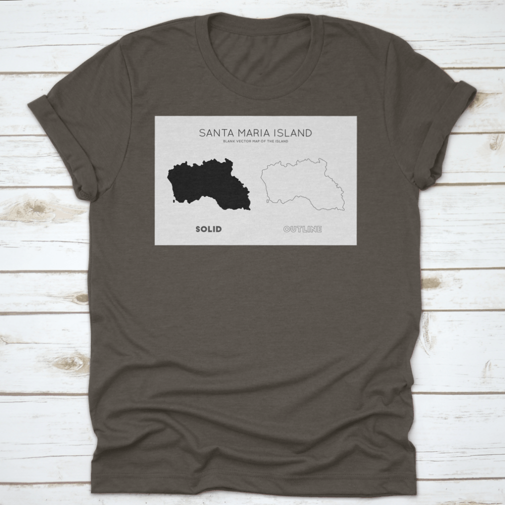 Detailed map of Santa Maria Island showcasing its borders and key features.