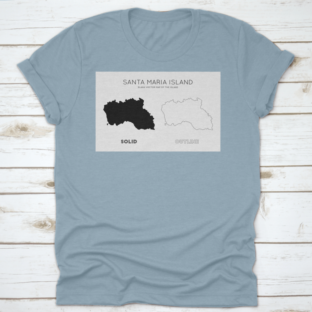 Detailed map of Santa Maria Island showcasing its borders and key features.