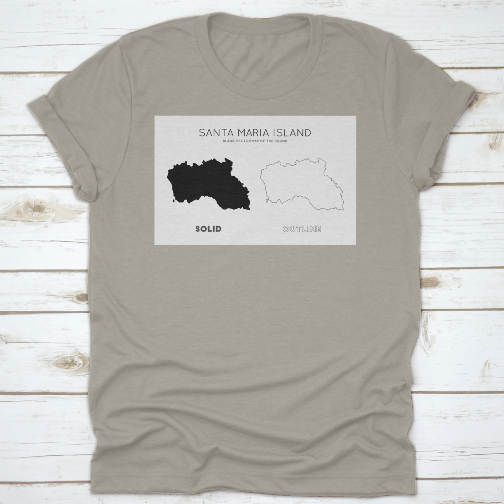 Detailed map of Santa Maria Island showcasing its borders and key features.