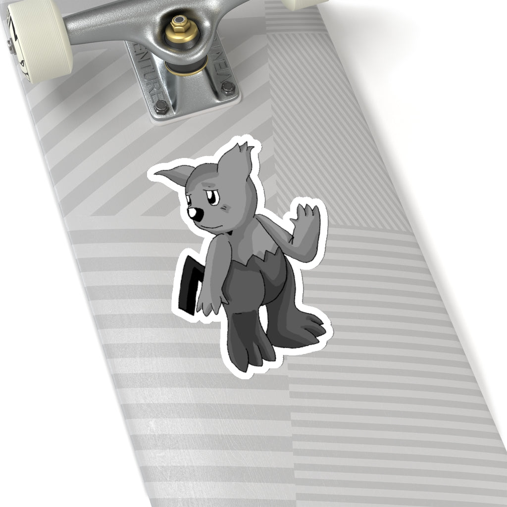 Sarcoot Kiss-Cut Stickers showcasing various custom shapes on a white background, ideal for creative projects.