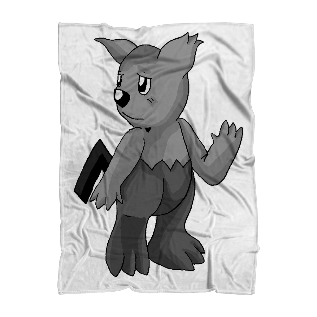 Sarcoot Sublimation Throw Blanket made of 100% polyester polar fleece, featuring vibrant sublimation print on one side and a white back.