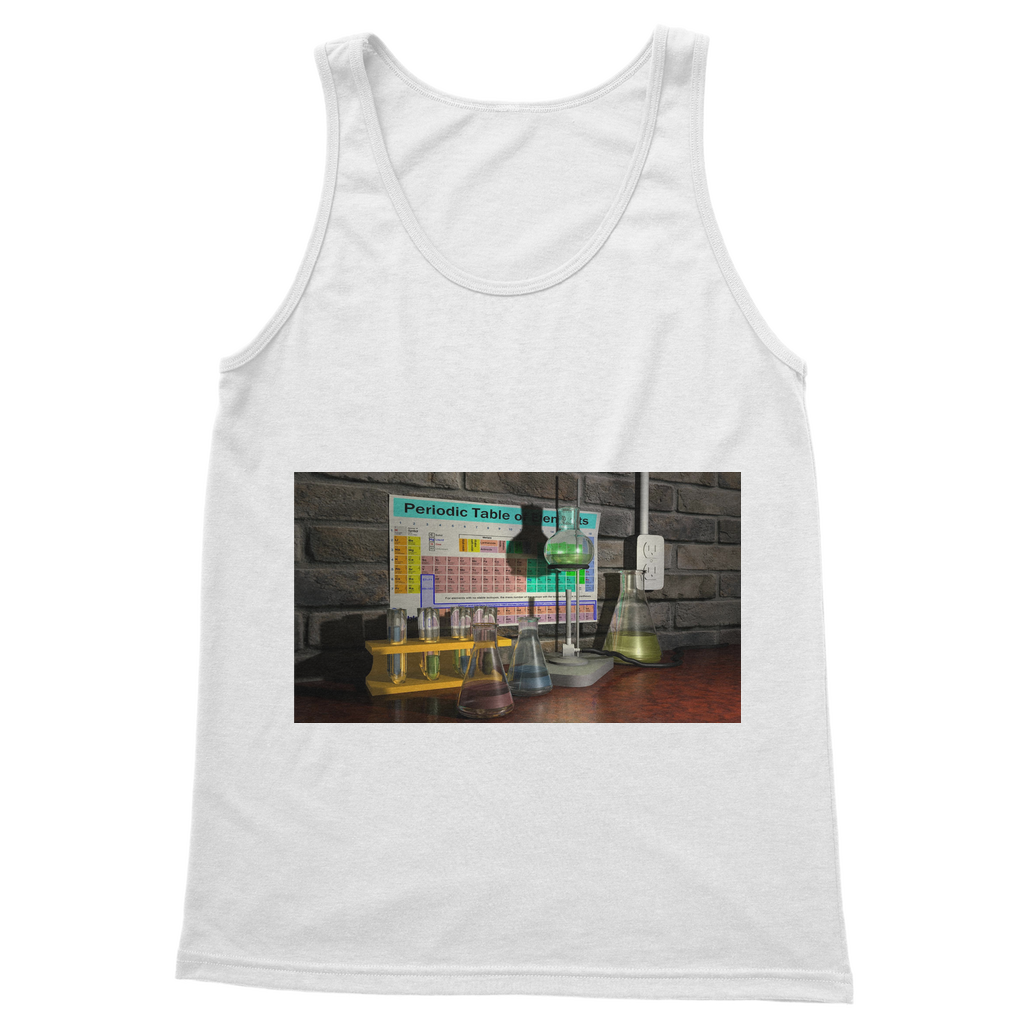 ScienceScene Classic Adult Vest Top in various colors, showcasing its unisex design and high-quality fabric.