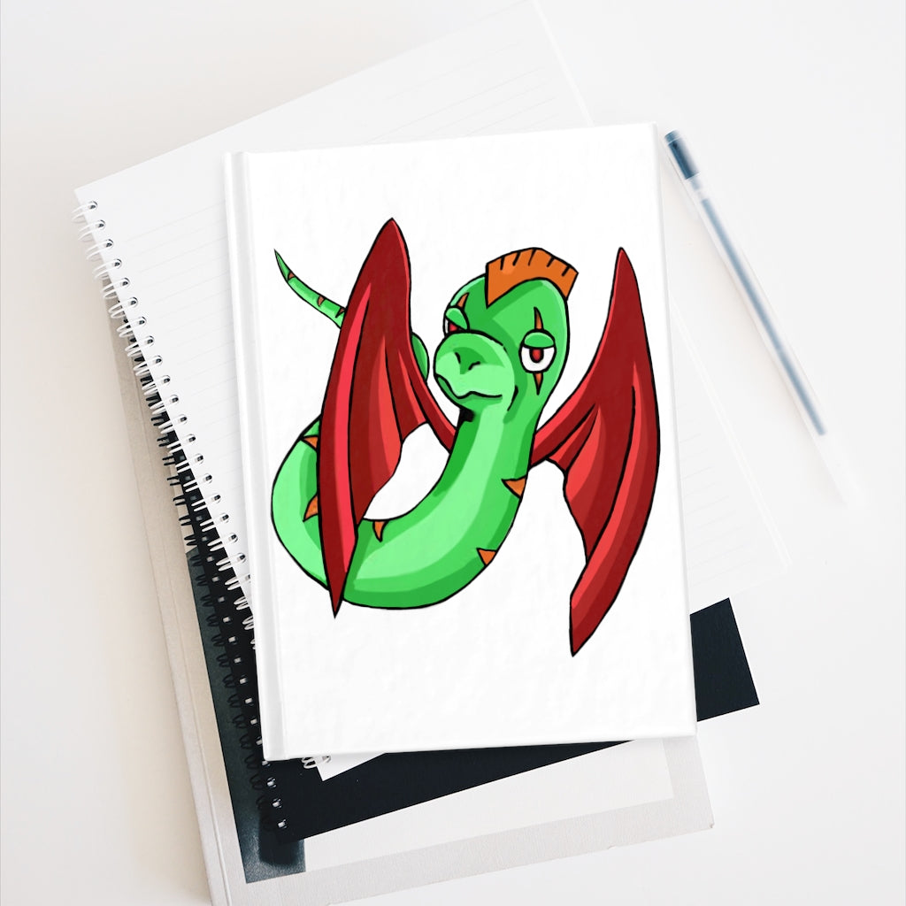 Screech Journal with ruled lines, featuring a durable hardcover and vibrant wraparound print design.