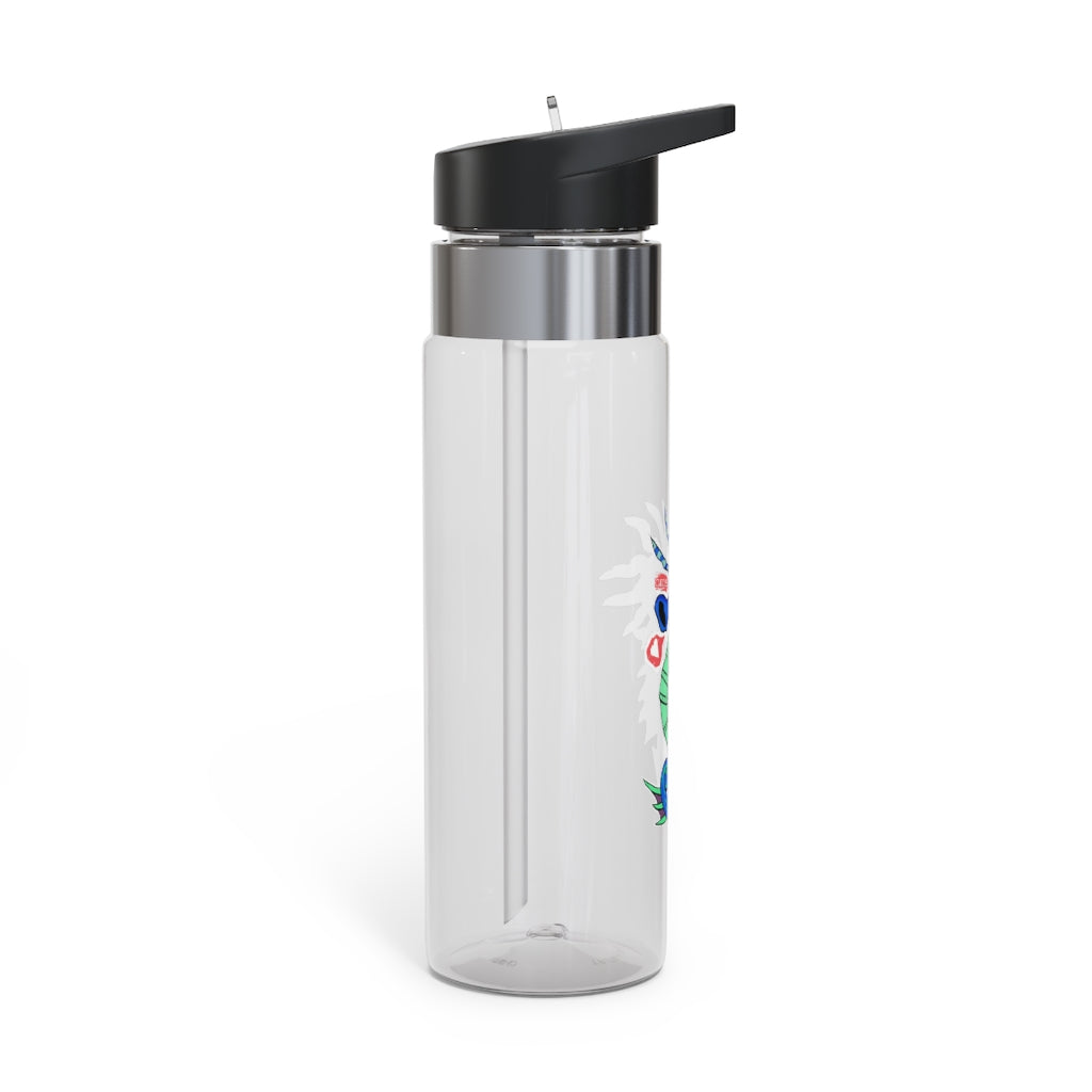 Scribbler's Seahorse Kensington Tritan™ Sport Bottle in vibrant colors with a carabiner hook, showcasing its sleek design and spill-resistant lid.