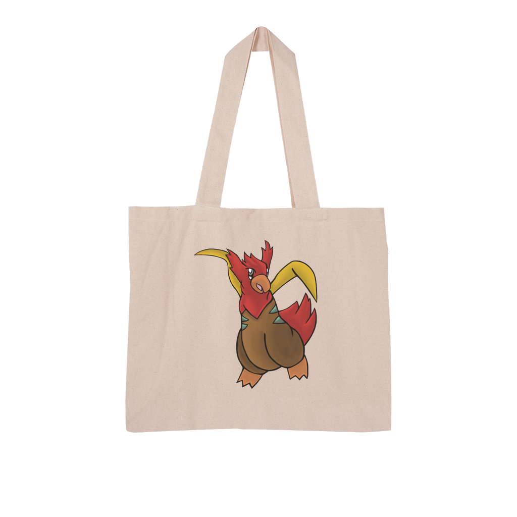 Seagul Large Organic Tote Bag made from 100% combed organic cotton, featuring internal pockets and eco-friendly packaging.