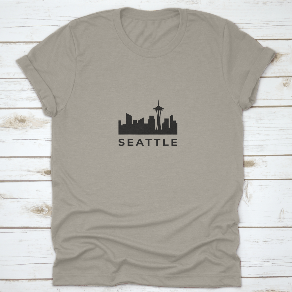 Gray T-shirt with Seattle skyline