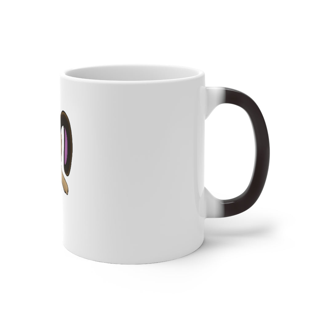 Sentra Color Changing Mug showcasing its vibrant color transformation when filled with hot liquid.