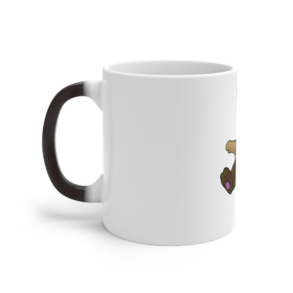 Sentra Color Changing Mug showcasing its vibrant color transformation when filled with hot liquid.