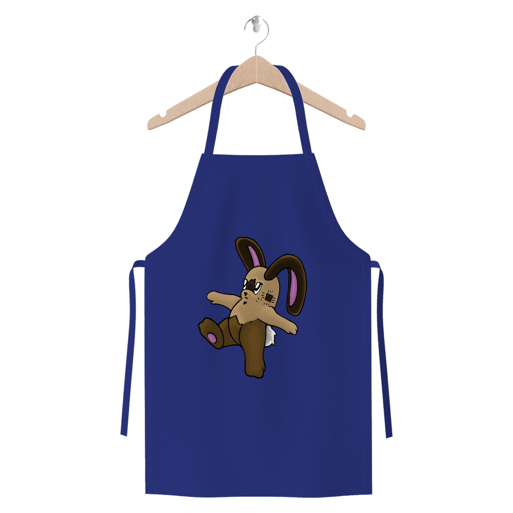 Sentra Premium Jersey Apron made of heavyweight cotton twill, featuring self-fabric ties and available in various colors.