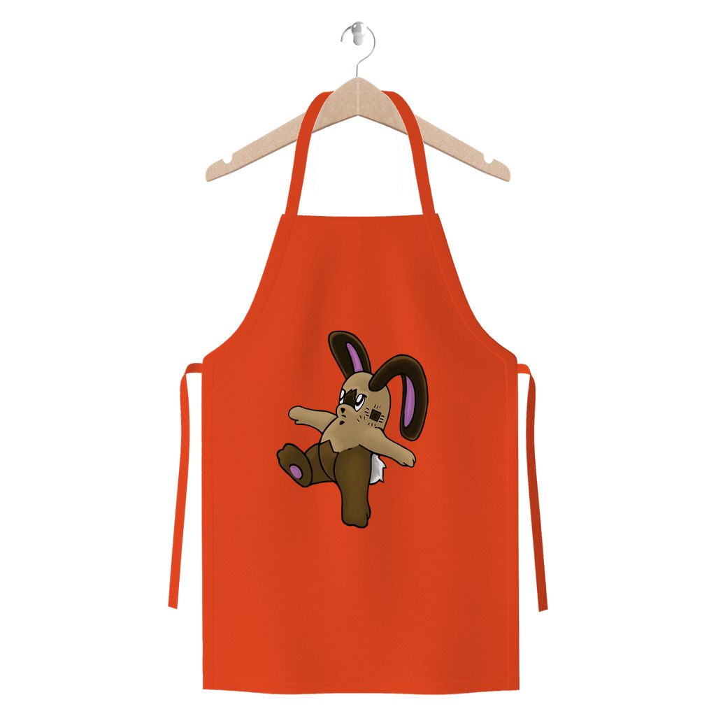 Sentra Premium Jersey Apron made of heavyweight cotton twill, featuring self-fabric ties and available in various colors.