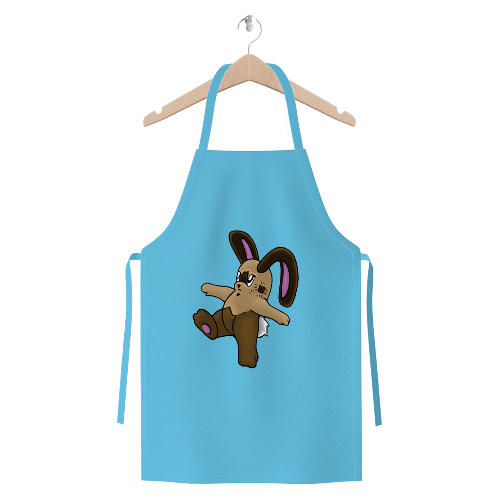 Sentra Premium Jersey Apron made of heavyweight cotton twill, featuring self-fabric ties and available in various colors.