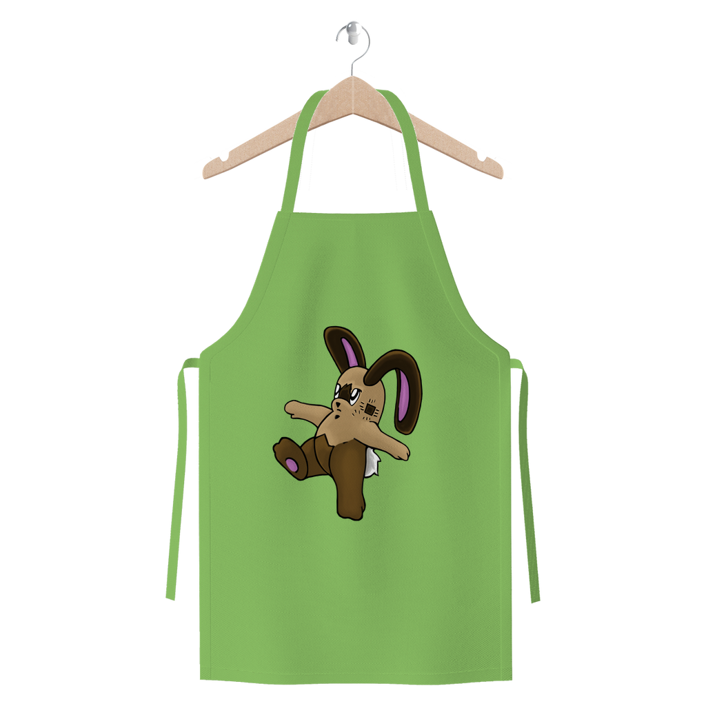 Sentra Premium Jersey Apron made of heavyweight cotton twill, featuring self-fabric ties and available in various colors.