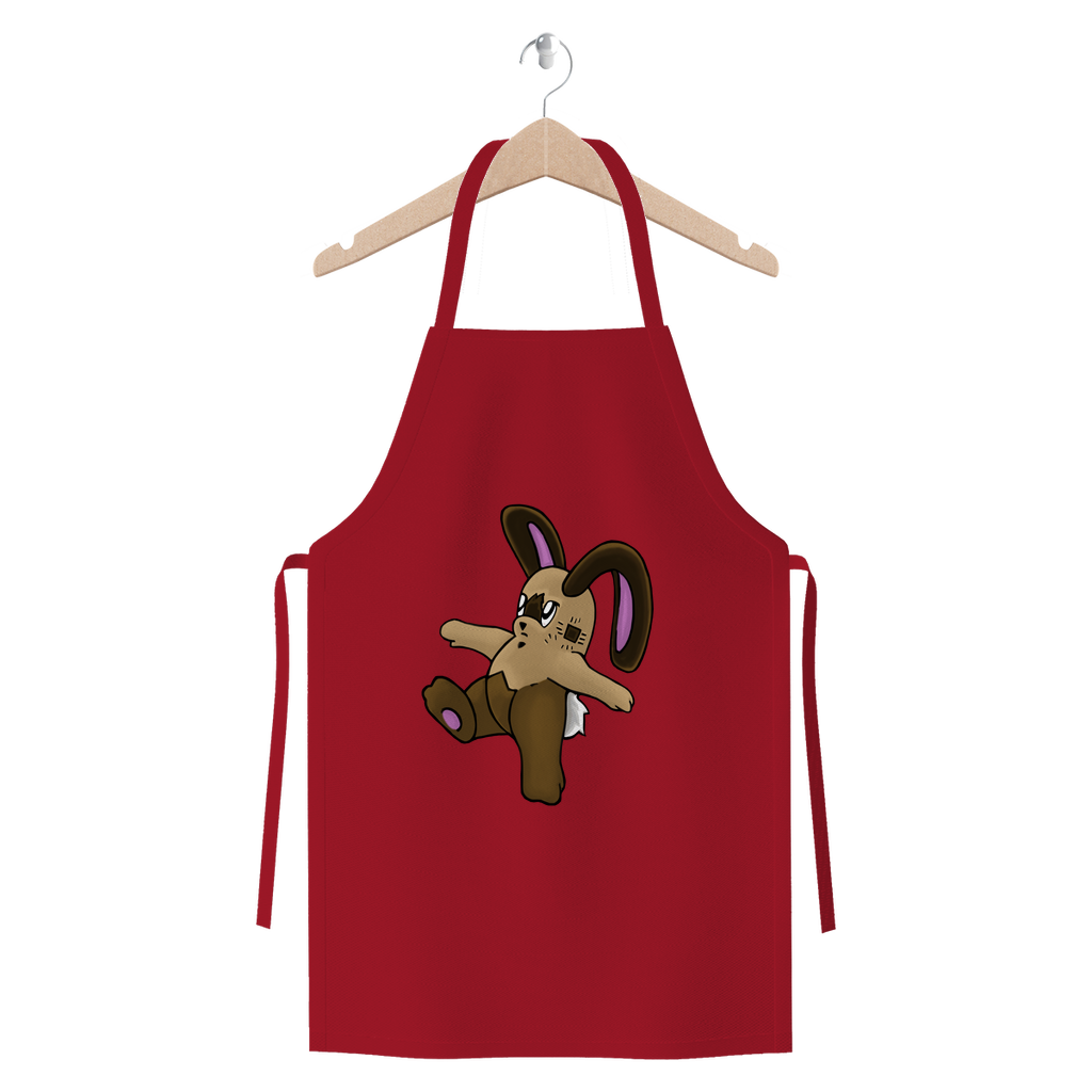 Sentra Premium Jersey Apron made of heavyweight cotton twill, featuring self-fabric ties and available in various colors.