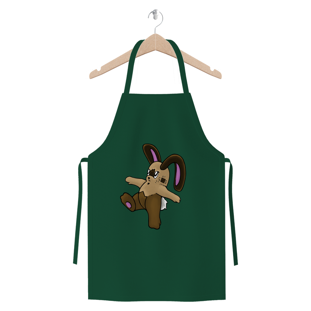 Sentra Premium Jersey Apron made of heavyweight cotton twill, featuring self-fabric ties and available in various colors.