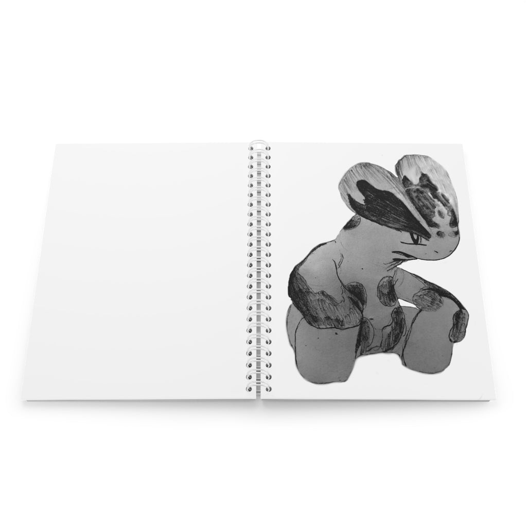 Shamrock Spiral Notebook with customizable covers and wide-ruled pages, featuring a semi-gloss laminated finish.