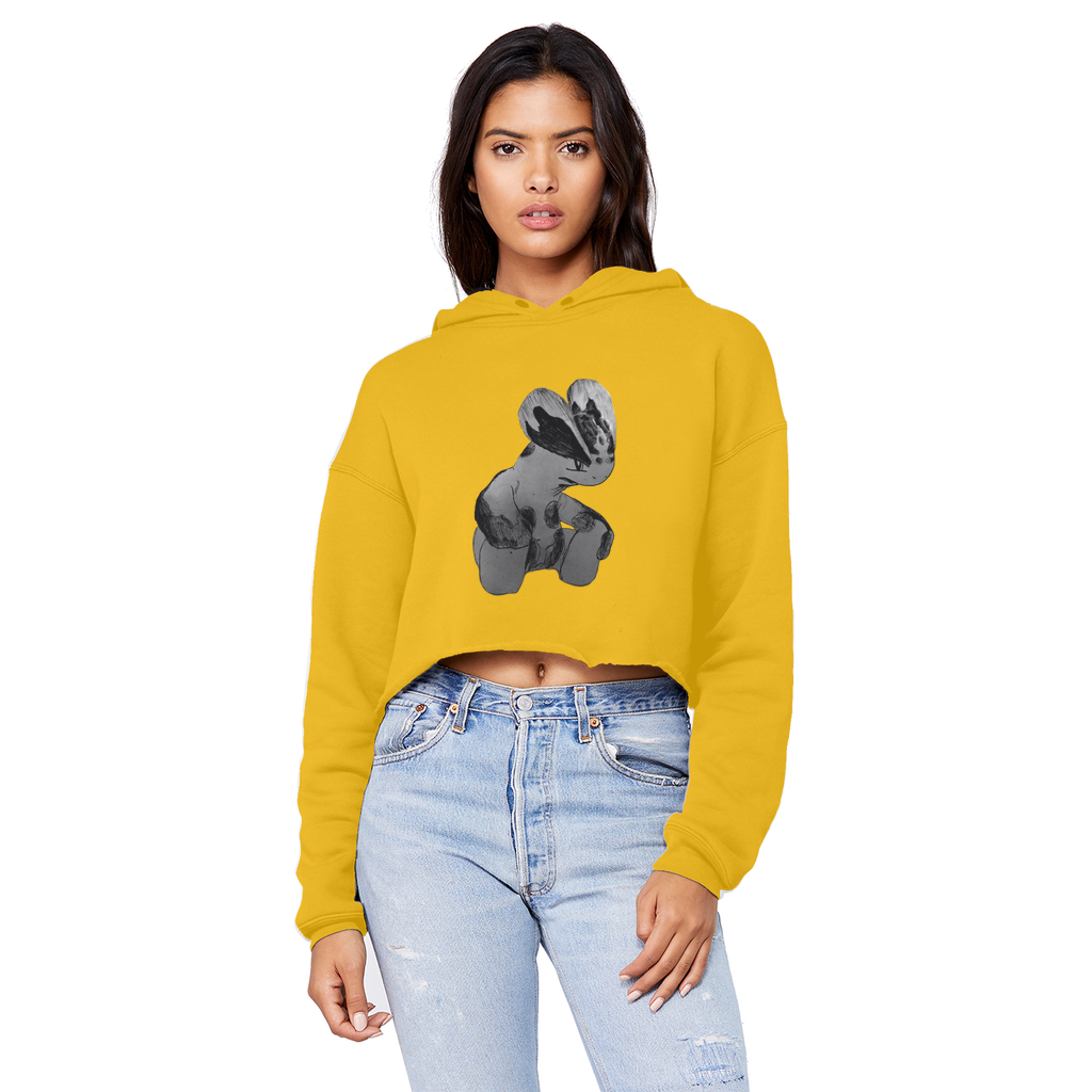 Shamrock Unisex Cropped Raw Edge Boyfriend Hoodie in various colors, showcasing its relaxed fit and trendy raw edge design.