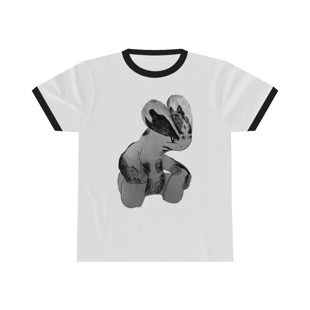 Shamrock Unisex Ringer Tee showcasing a stylish design with contrasting neckline, available in various colors.