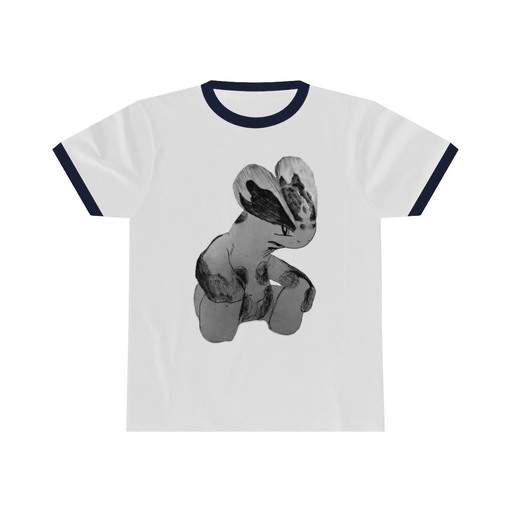 Shamrock Unisex Ringer Tee showcasing a stylish design with contrasting neckline, available in various colors.