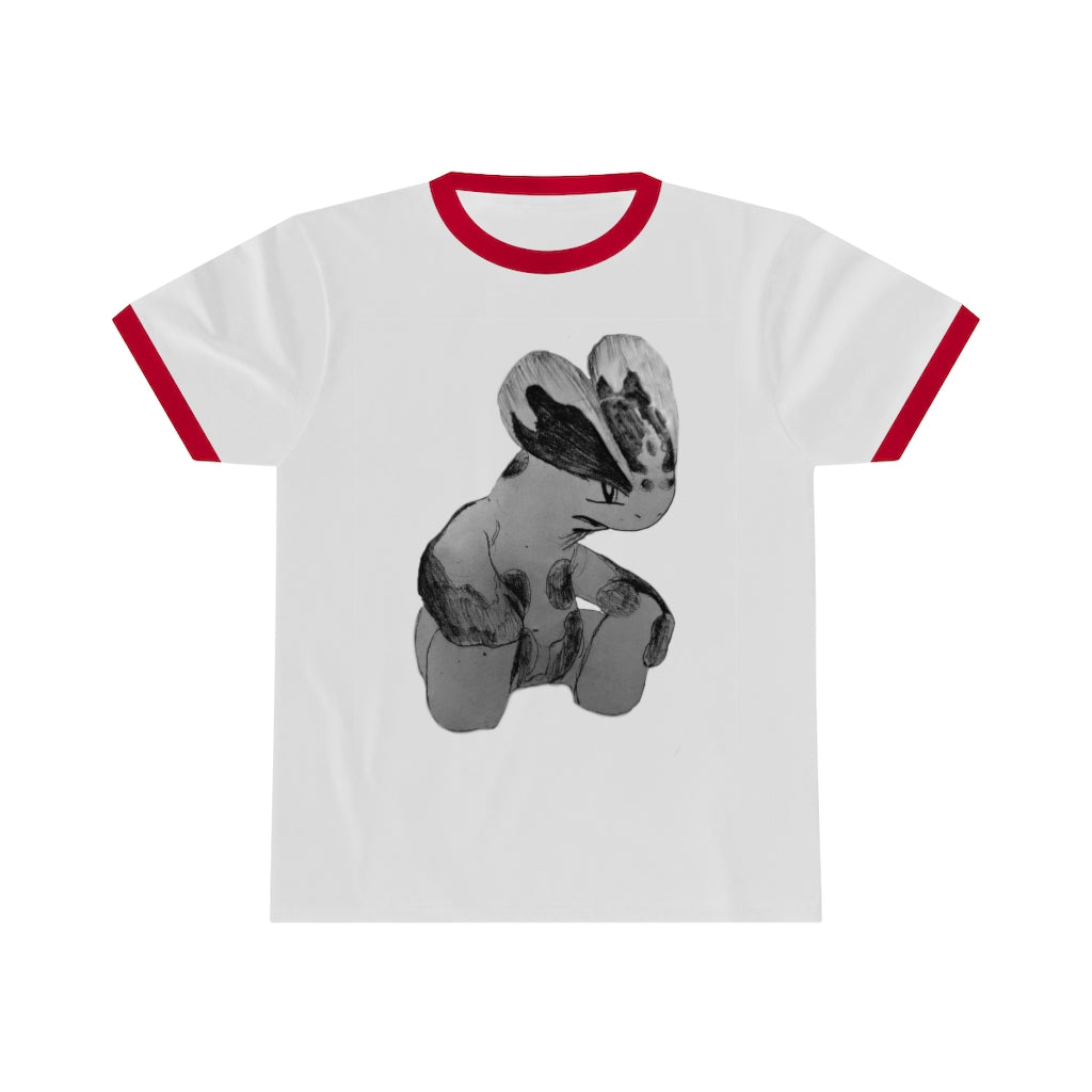 Shamrock Unisex Ringer Tee showcasing a stylish design with contrasting neckline, available in various colors.