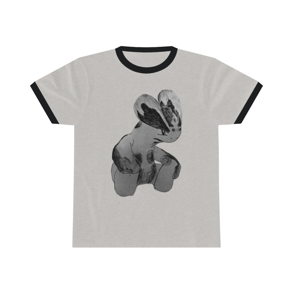 Shamrock Unisex Ringer Tee showcasing a stylish design with contrasting neckline, available in various colors.