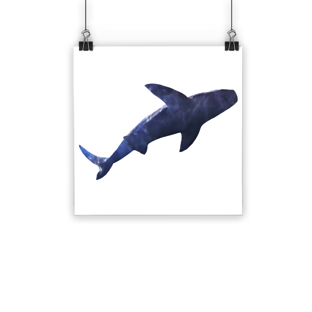 Shark Classic Poster featuring vibrant colors on semi-gloss paper, ideal for indoor and outdoor display.