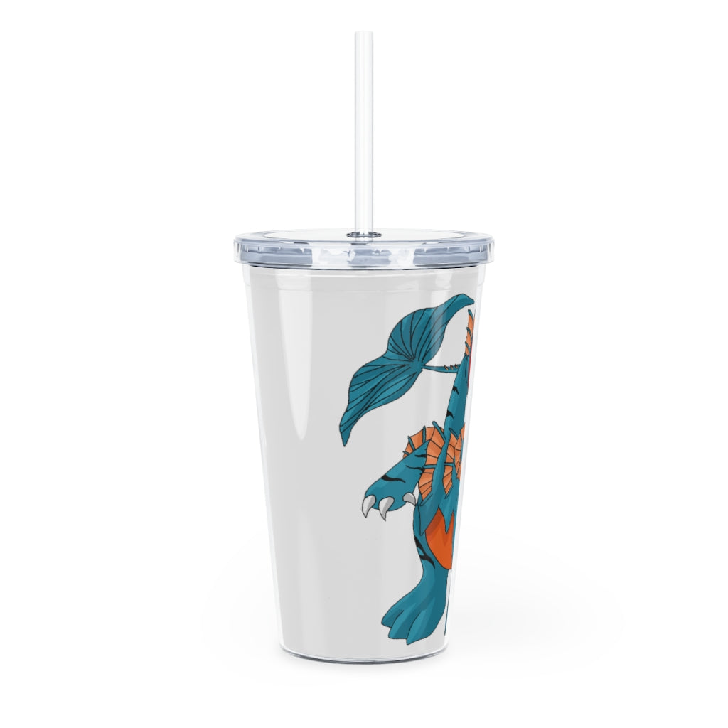 Shirei Plastic Tumbler with Straw, featuring a customizable design and double wall insulation, perfect for parties and events.