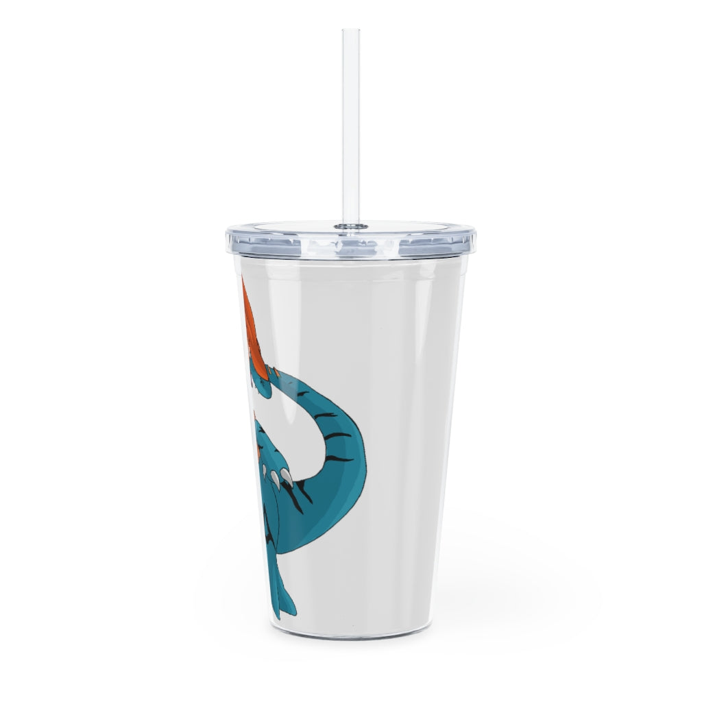 Shirei Plastic Tumbler with Straw, featuring a customizable design and double wall insulation, perfect for parties and events.