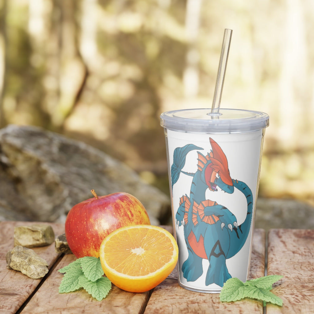 Shirei Plastic Tumbler with Straw, featuring a customizable design and double wall insulation, perfect for parties and events.