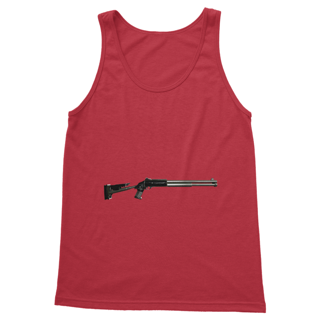 Shotgun Classic Adult Vest Top in various colors, showcasing its unisex design and comfortable fit.