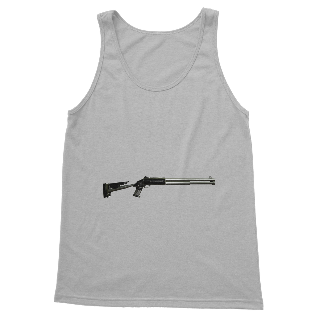 Shotgun Classic Adult Vest Top in various colors, showcasing its unisex design and comfortable fit.
