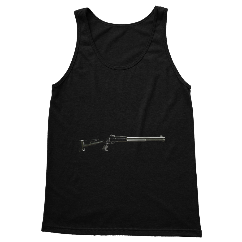 Shotgun Classic Adult Vest Top in various colors, showcasing its unisex design and comfortable fit.