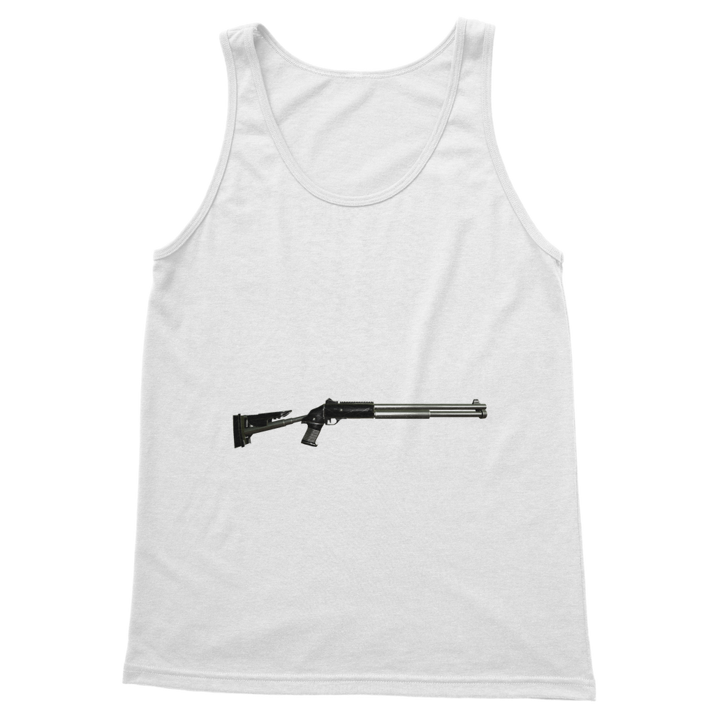 Shotgun Classic Adult Vest Top in various colors, showcasing its unisex design and comfortable fit.