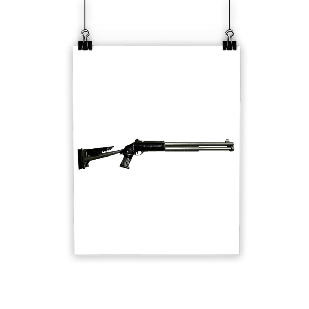 Shotgun Classic Poster printed on semi-gloss paper with vibrant colors and eco-friendly inks, suitable for indoor and outdoor display.